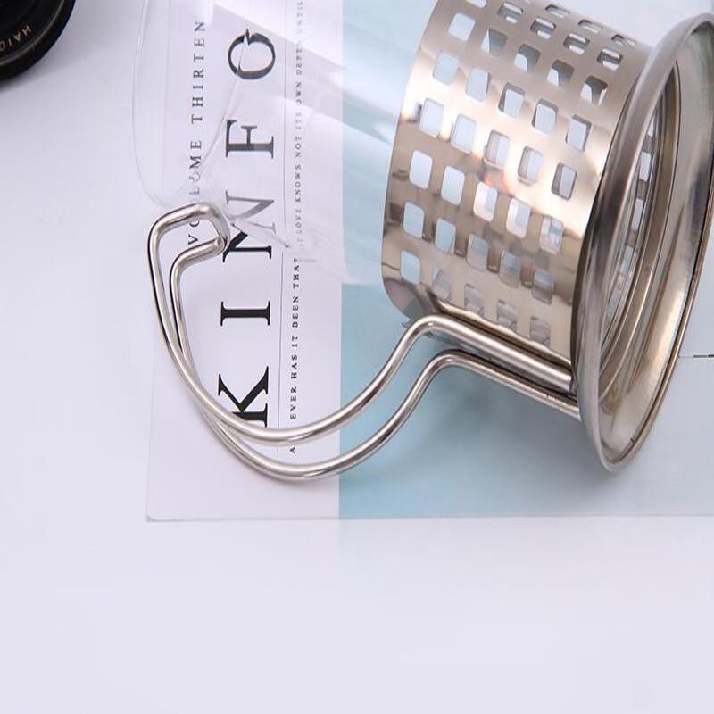 Xinfie Stainless Steel French Press Coffee Tea Maker - Grid Pattern - 600ML Double Pack