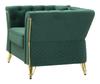 Armchair Emy Green With Cushion  Cm 104X83X76