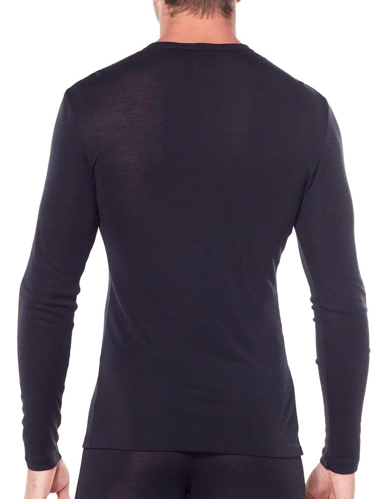 [Icebreaker] Men's Merino 175 Everyday Long Sleeve Crewe T-Shirt, Black, Size M