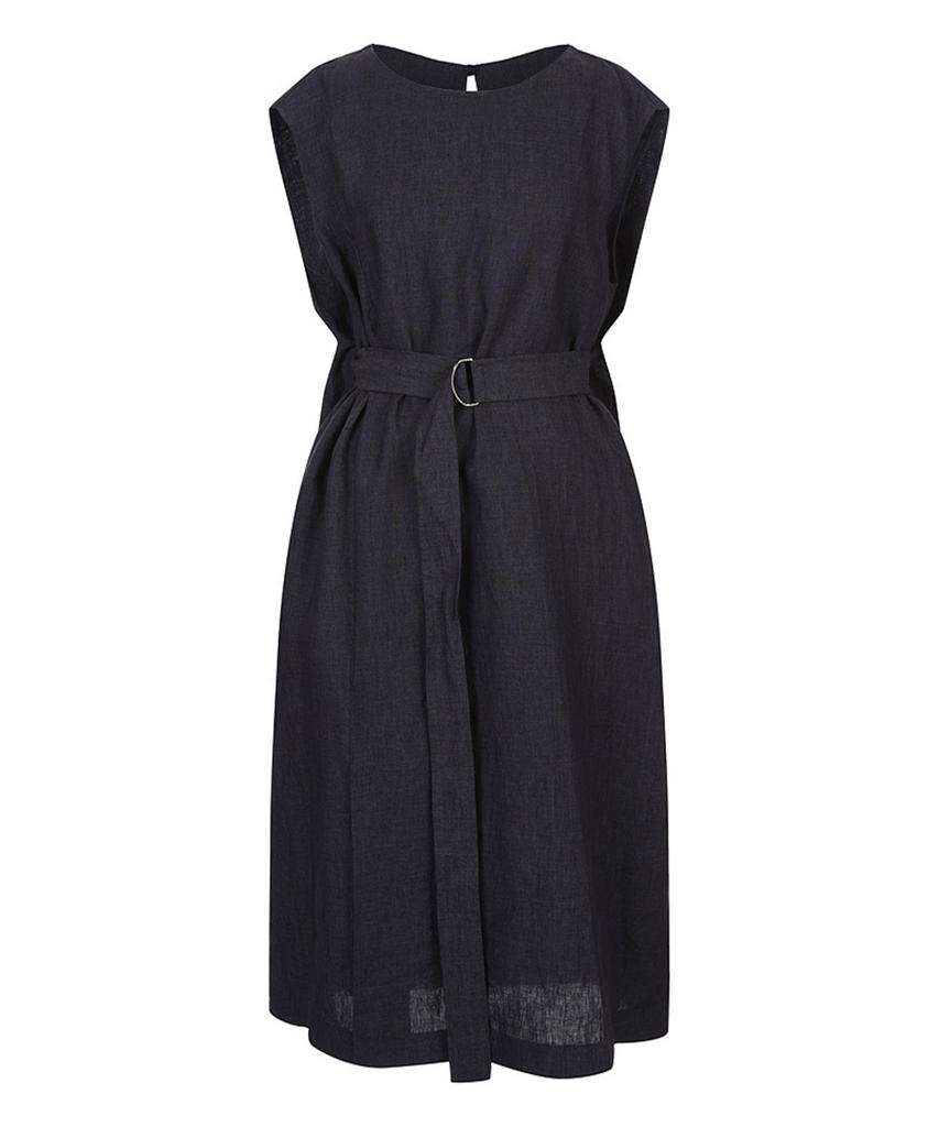 MAREMONTE Belted Sleeveless Dress_M246Mop43S0