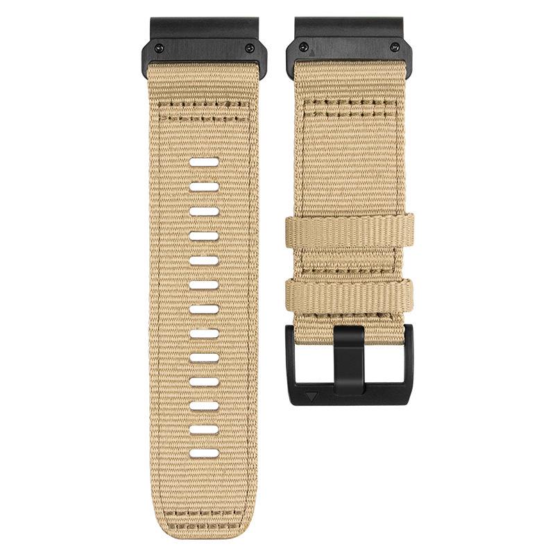 26/22mm Gewebtes Nylon Uhrenarmband für Garmin Fenix 7X Pro/6X/55X Taktische Modelle