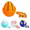 3D-gedrucktes Dracheneier mit flexiblem Drachen darin Sportball Überraschungs-Dracheneier Fidget Toy Zum Aufdrehen Gelenkiges Tier Stressabbau Geschenk für