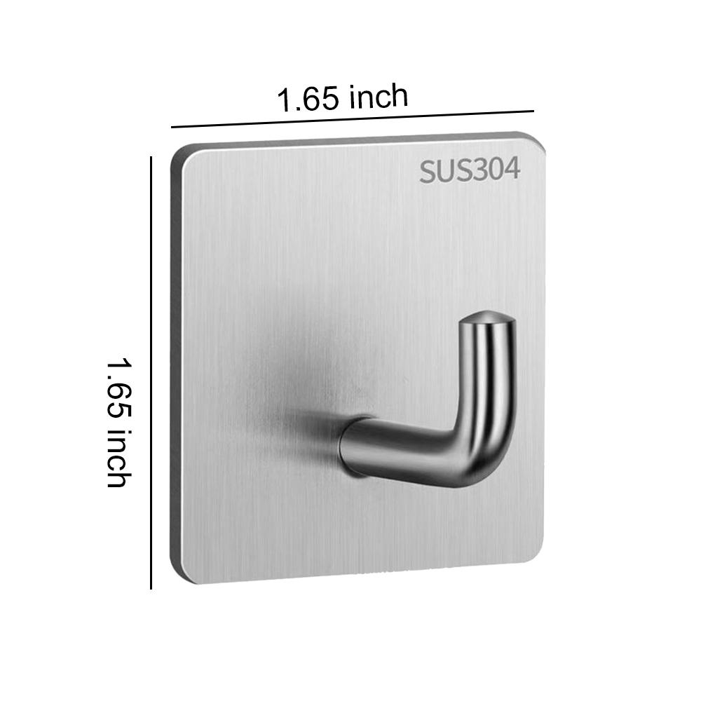 Wall Hook Hanger Adhesive Key Holder Towel Shelf Robe Storage Rack Multi-purpose Sticky Load-bearing for Home Kitchen
