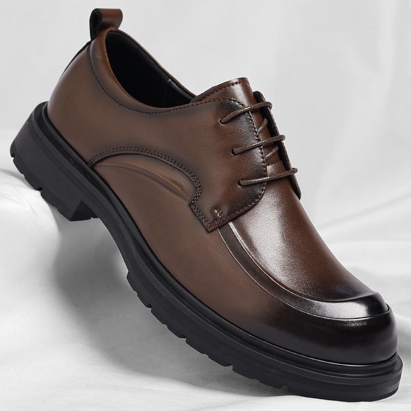Wenzhou Leather Shoes Men's Summer New Leather Shoes Business Dress Men's Hollow Breathable Trend Hole Shoes