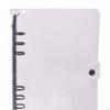 3 Pieces Binder Planner Cover PVC Transparent Notebook Protector Refillable Loose Folder Organizer