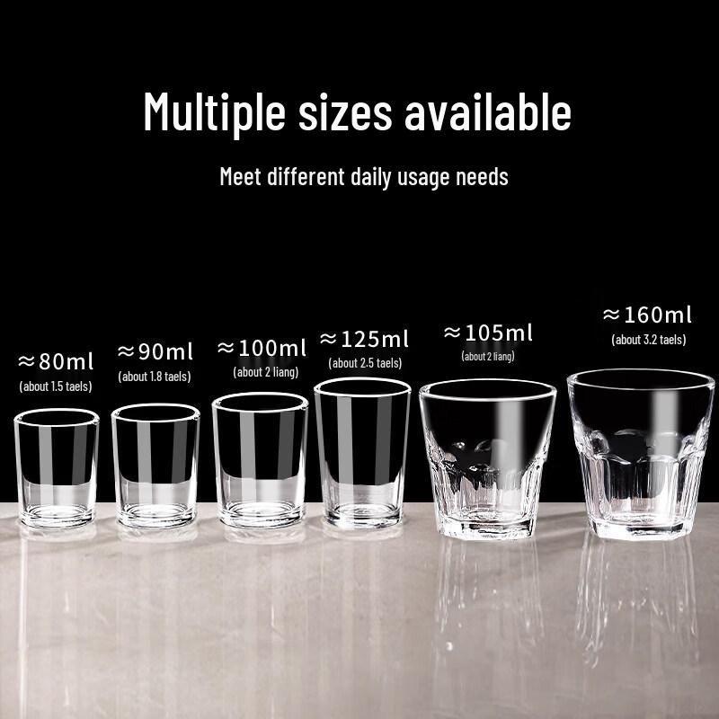 ZISIZ Durable Tempered Glass Drinking Cup