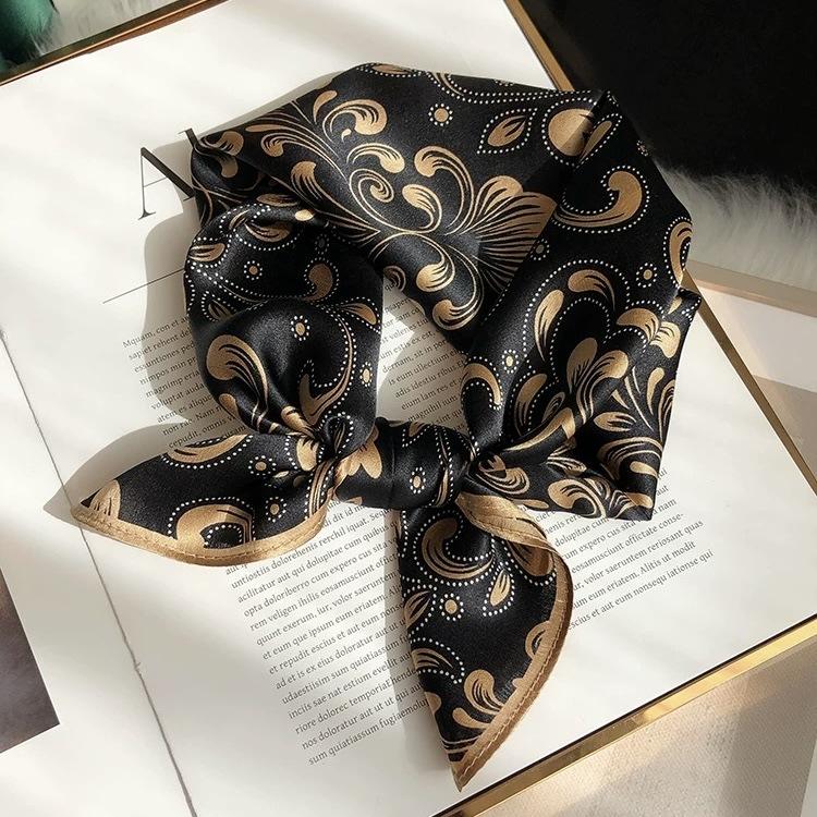 

100% Натуральный Шарф из Натурального Шелка Женский Бандана Квадратные Шарфы Обертывание Косынка Тутовый Шелк Весенняя Мода Роскошный Летний Пляжный Хиджаб Real silk 53x53cm