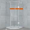 Strong Steel Shower Door Brackets No Tool Need Shower Hinges Corrosion Resistant Bathroom Hardware for Household Use
