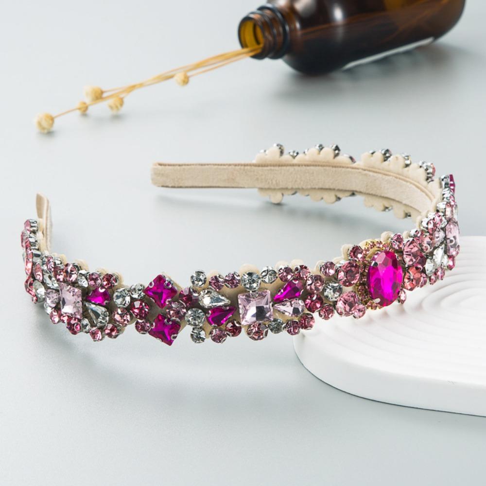 Rhinestone Full Diamond Headband European and American Hair Ties Baroque Hairbands  Hair Accessory
