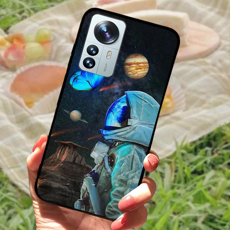 For Xiaomi Mi 12 Case 12X 12S Soft Silicone Cartoon Painted Phone Cover For Xiaomi 12 Pro Case 12S PRO Shockproof Coques Bumper
