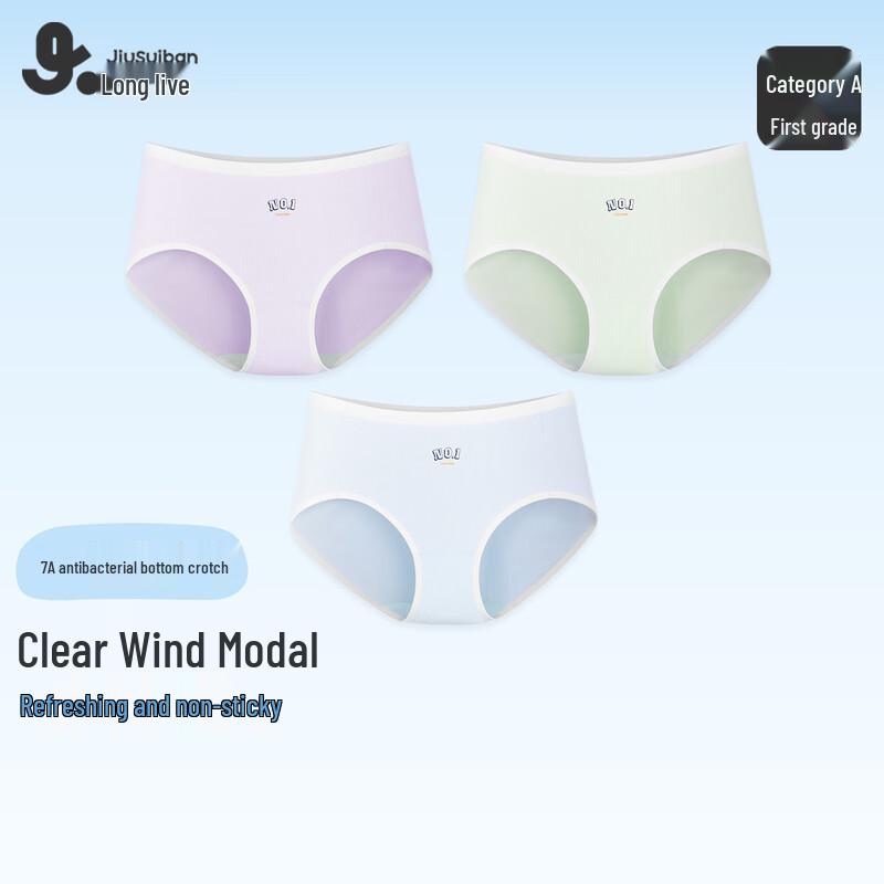 Girls' Breathable Modal Briefs (3-Pack)