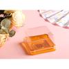 New black gold square blister box egg yolk crispy moon cake leisure food packaging box strong and