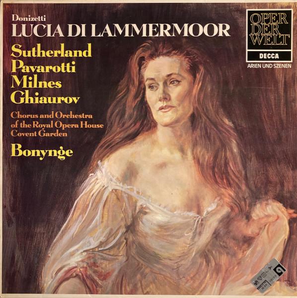

LP Record GAETANO DONIZETTI JOAN SUTHERLAND Lucia Di Lammermoor Arien Und Szen SMD1399 Decca 1976 Germany Classical Used