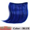 XINRAN Colorful Synthetic Hair Pieces Clip In Bangs Hair Extensions Temperature Fiber Hair Accessories For Women