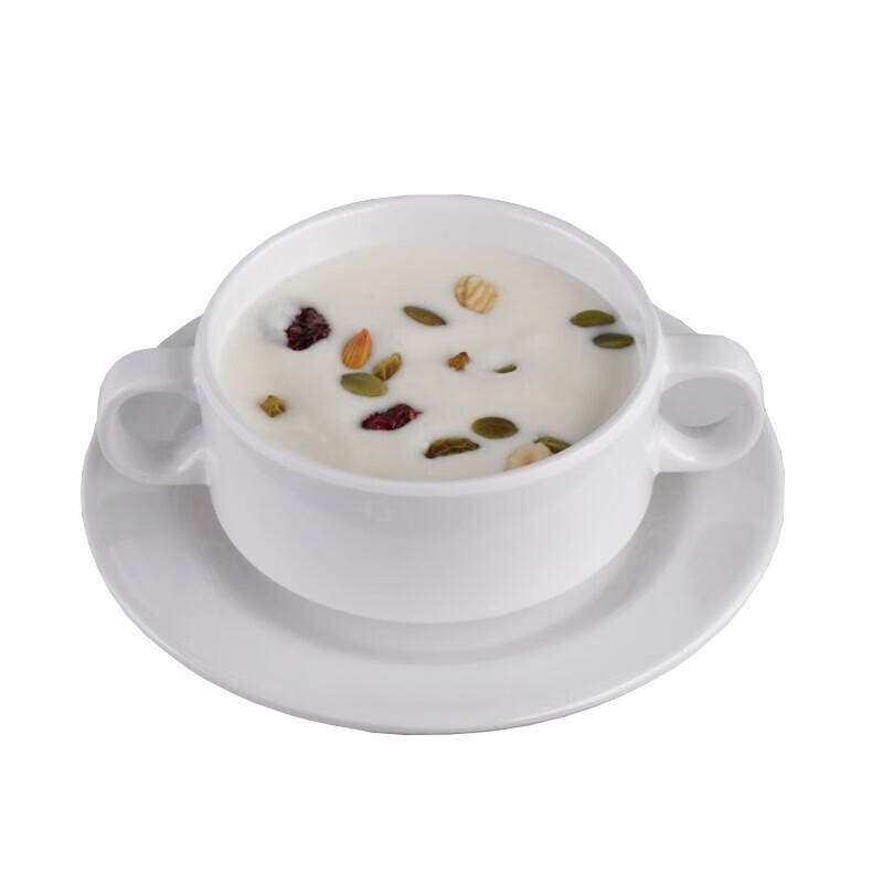 Homeglen A5 Melamine Double-Handle Dessert and Soup Bowl Set