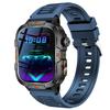 QX12 Smart Watch LED Flashlight 1.96inch Large Screen Bluetooth Calling AI Voice SOS Men Women Smartwatch Sports Fitness Tracker