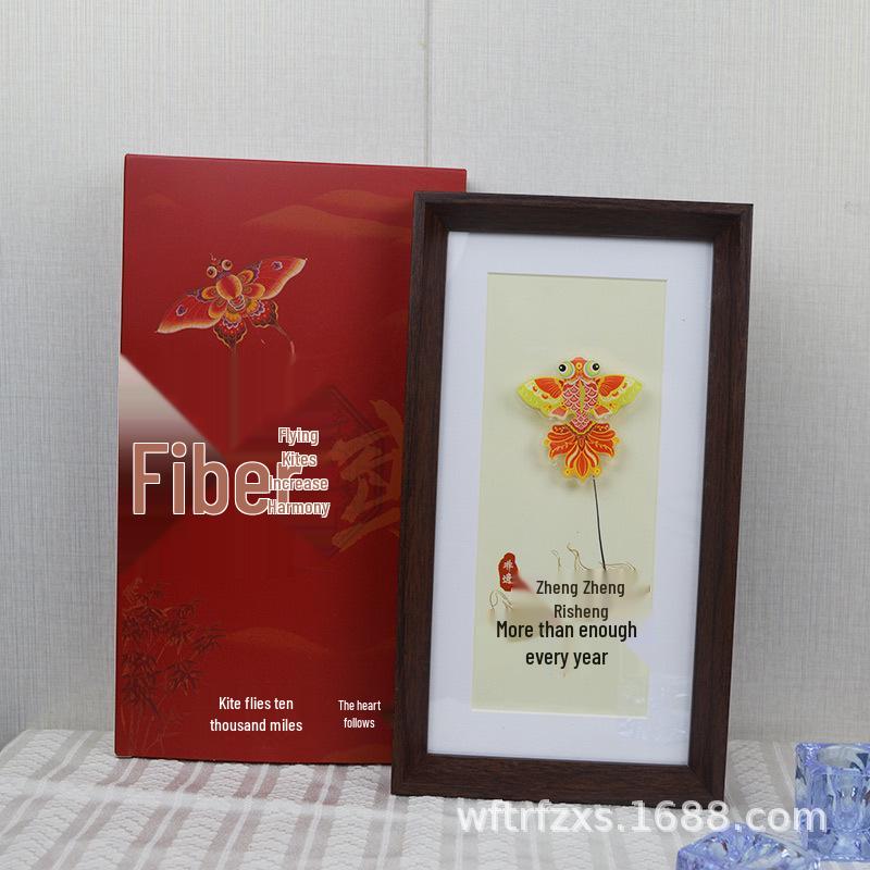 Creative Swing Kite Photo Frame - Good Luck Gift for Travel, Inspired by Weifang Kite Tradition