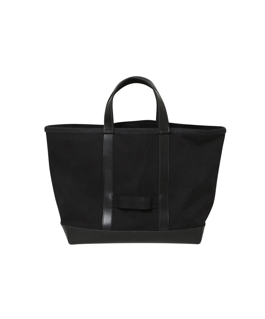Nano Universe NJCLUB Men's Canvas and Leather Tote Bag F 010 Black 668-5232212