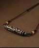 Tibetan Nine-Eyed Dzi Bead Retro Ethnic Necklace