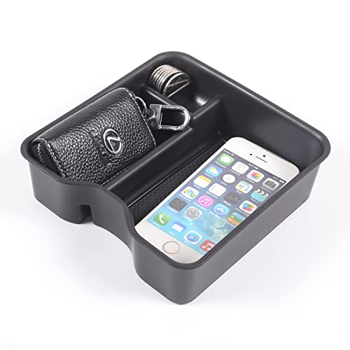 Sauicemy Car Storage Tray, Built-in Console Box, Insert Tray, Center Console Tray, Armrest Box Storage, Phone Tray, Storage Box, Small Item Storage, O
