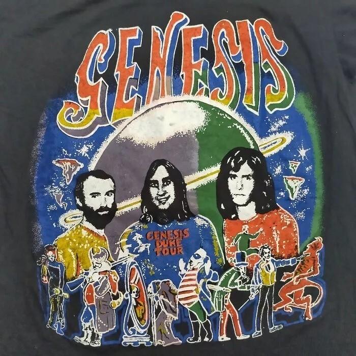 

Genesis Band Shirt, Genesis American Tour Charcoal Unisex T-shirt Reprint S-5XL Unisex T-Shirt XXXL