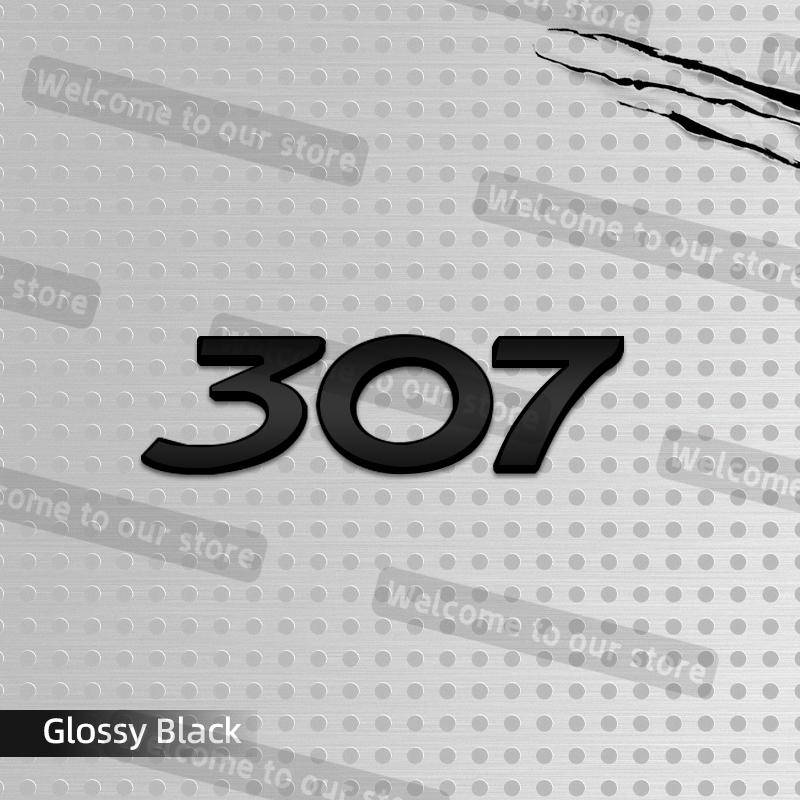 3D Metal Car Styling For 107 206 207 208 301 307 308 Emblem Decals Rear Trunk Body Badge Accessories