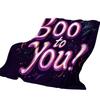 Scary Halloween Flannel Blanket, Cozy Soft Throw for Couch and Bed, Holiday Decor