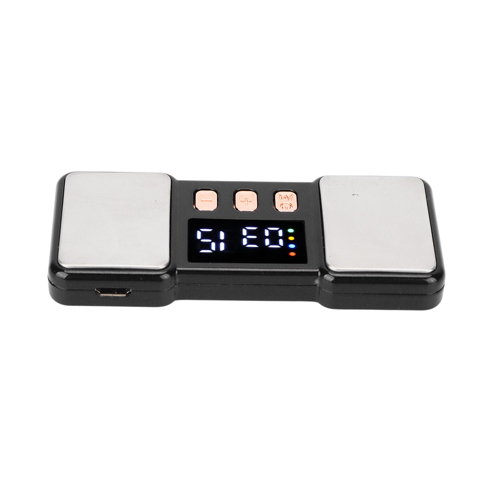 

Импульсный массажер для пальцев, портативный мини-массажер для снятия усталости и боли с ремешком, серый