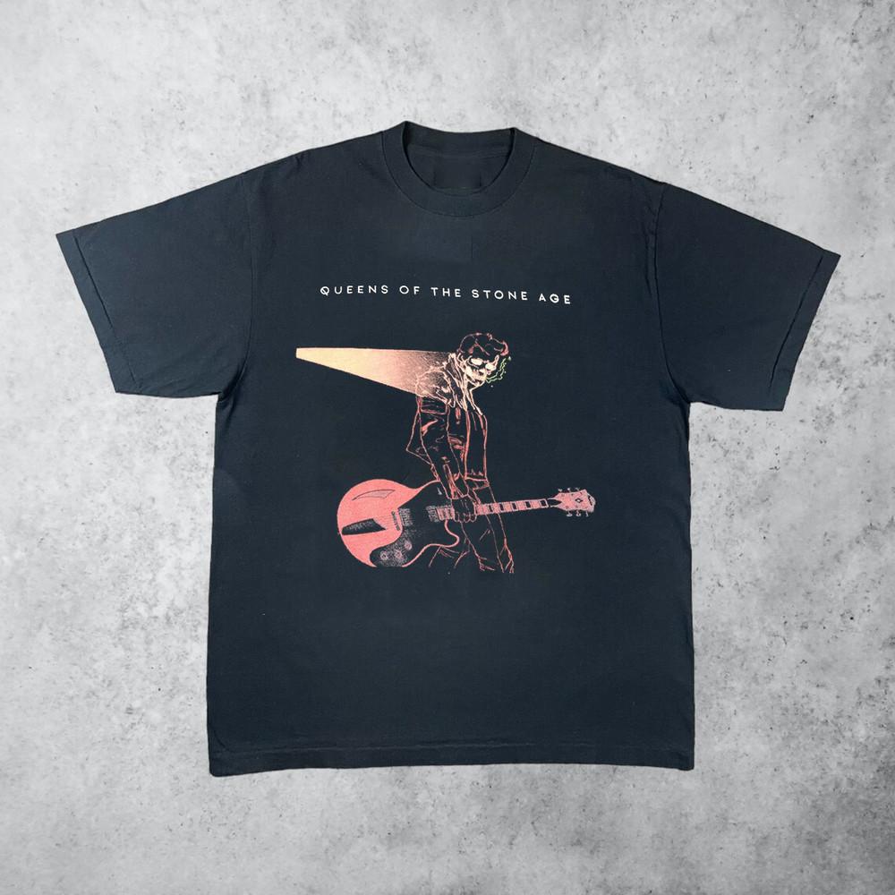 Queens Of The Stone Age Band Skeleton Guitar Full Size S-5XL FH927 Unisex T-Shirt