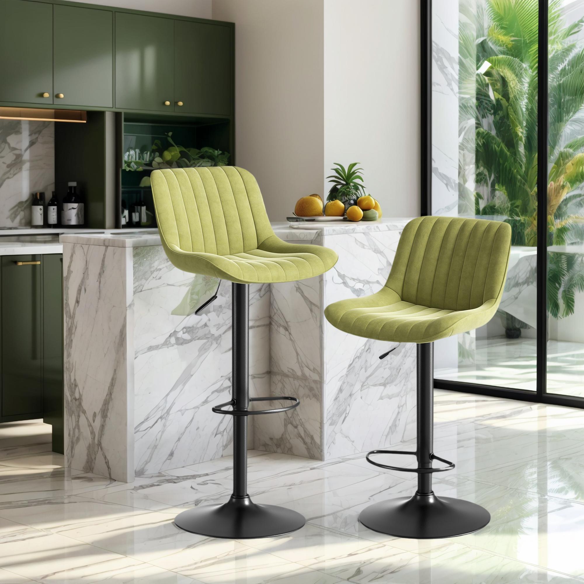 Green Dining Room Bar Stool Swivel