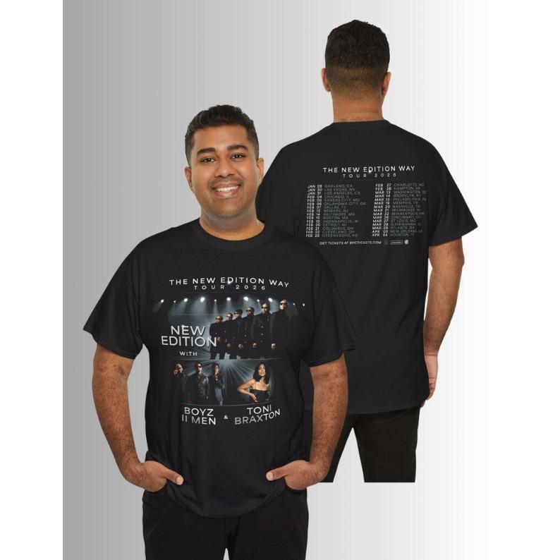 

2026 Summer Fashion Trendy Tee Unisex T Shirt New Edition - Apparel Outfit Concert the New Edition 2026 - Merch Apparel New Edition Hip Hop Streetwear 4XL