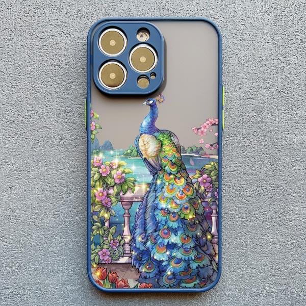 

Animals Deer Bear Peacock Matte Phone Case For iPhone 16 15 14 13 12 11 Pro Max 13 12 Mini 15 14 Plus XS XR X 7 8 Plus SE2 Cover iphone 13Mini