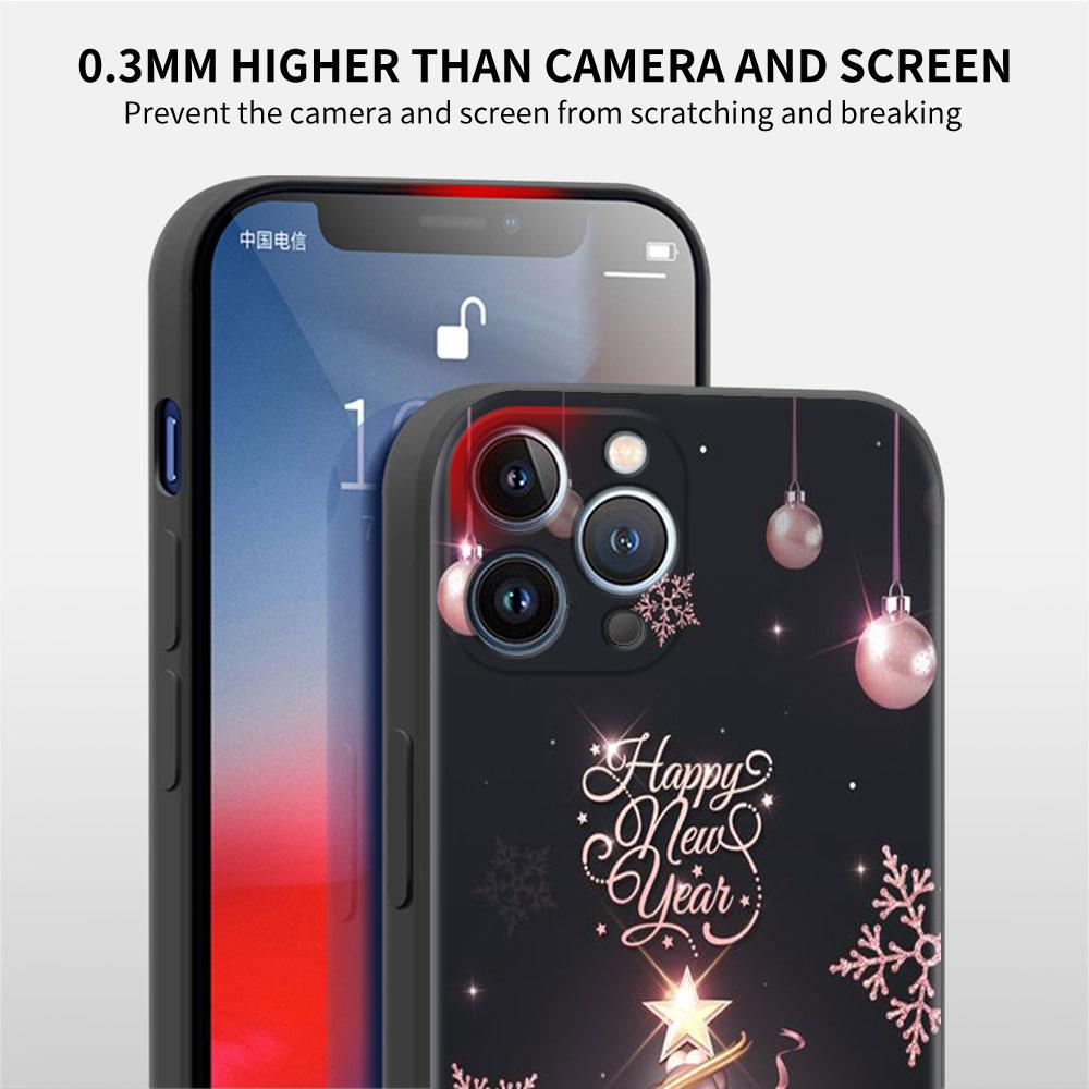 Husă de Crăciun Pentru Apple iPhone 14 11 13 12 Pro 7 Plus XR X XS Max 6 6S 14Pro Max Husă Telefon din Silicon Negru