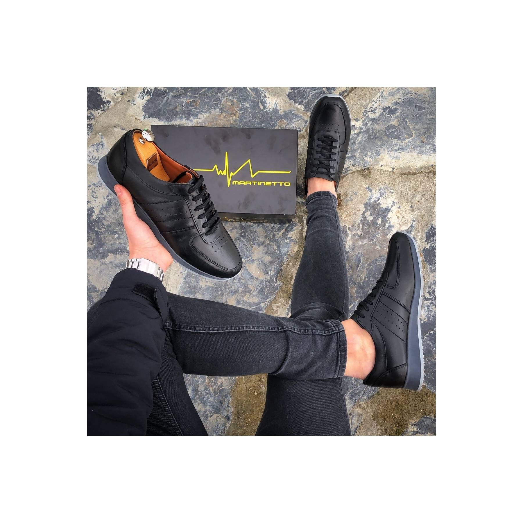 

Мужская повседневная мужская обувь 2023 года из натуральной кожи черного цвета