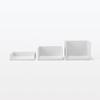 MUJI Recycled Polypropylene Storage Rack, Medium, White/Gray