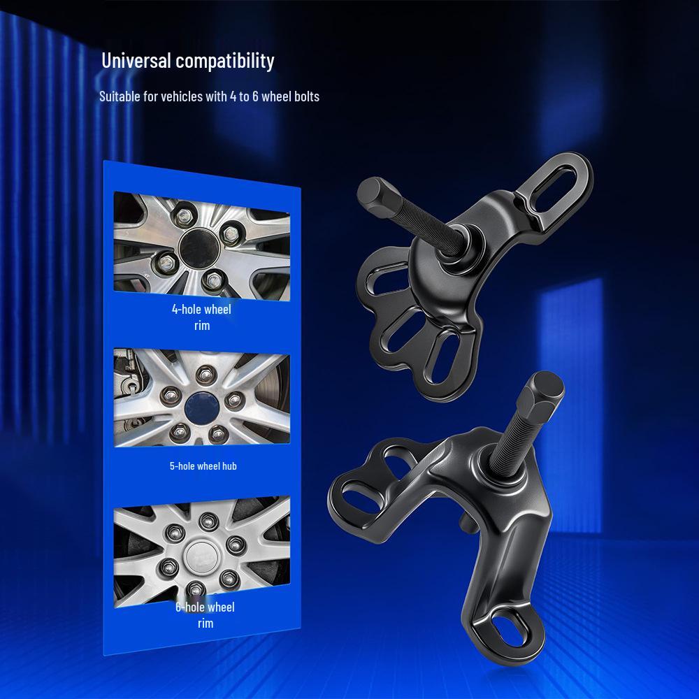 Universal Front Wheel Hub Puller Kit for 3-3/4" to 4-1/2" Inner Diameter Rear Axles