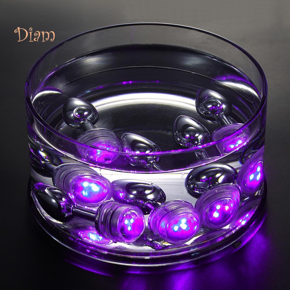 lollipops Metal Anal Plug Dilator Bead Remote Control Color Changing LED Light Sex Toy