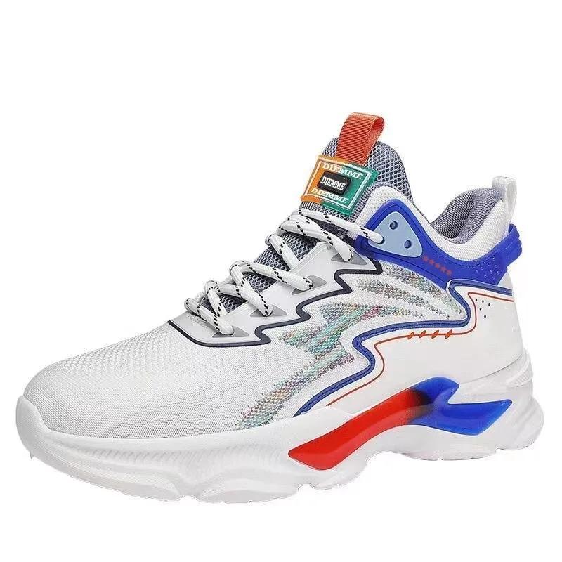 Fashion Luxury Sports Leisure Mens Shoes Breathable Versatile Thick Bottom Sneaker Soft Bottom Non-slip Running Shoes Tenis Masculino