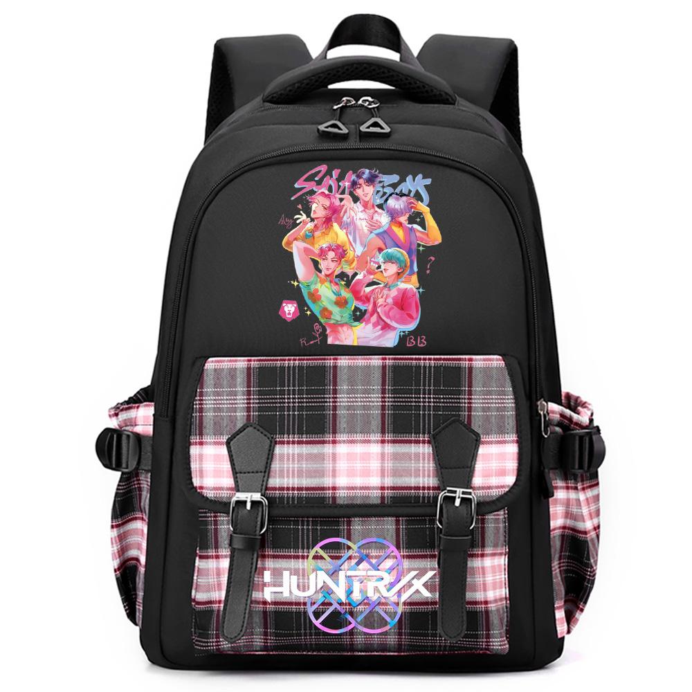 Anime K-Pop Printed Large Capacity Backpack for Teenger Student Girl Boy Schoolbag Bookbag Women Large Capacity Waterproof Travel Bag Kid Gift