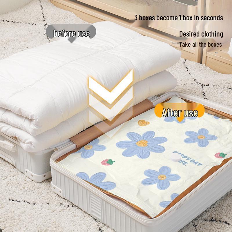 Large Vacuum Compression Bag with Electric Pump for Clothes and Quilts Storage