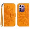 For Infinix Note 50s 5G Case Sunflower Imprint Leather Wallet Phone Cover with Wrist Strap