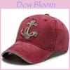 Stylish Men's Baseball Cap With Unique Embroidered Anchor Design For Spring And Autumn Seasons