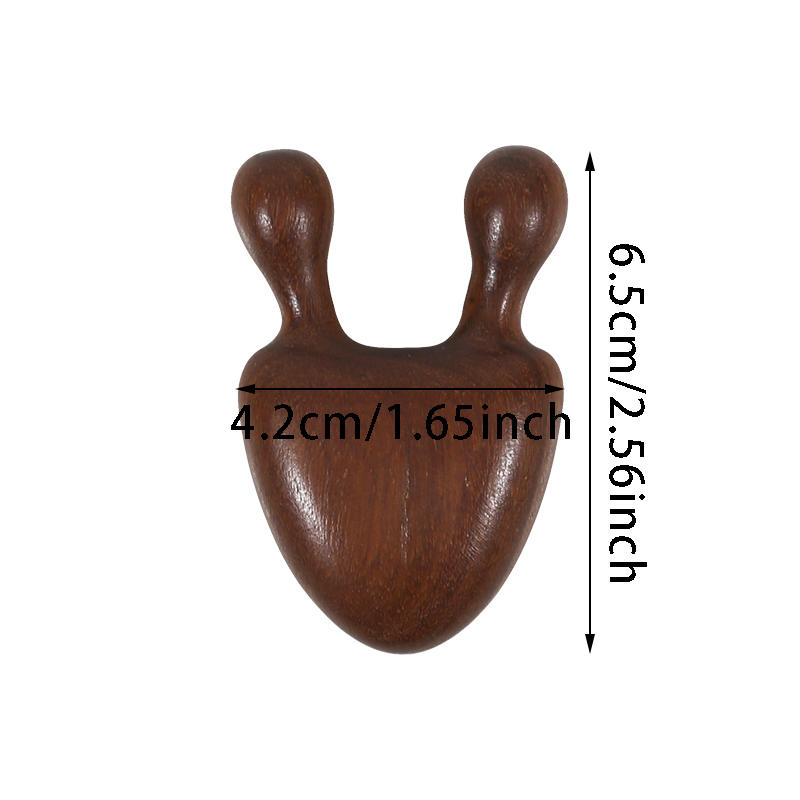 Wooden Snail Shape Nose Massage Comb Sandalwood Round Tip Gua Sha Tool Face Eye Nasal Meridian Relaxation Acupuncture Therapy Massager