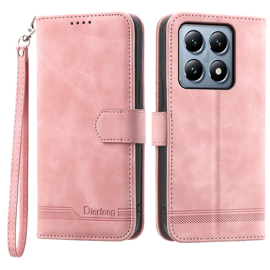 Pentru Xiaomi 14T Pro Husă Piele Linii Imprimate Portofel Husă Telefon