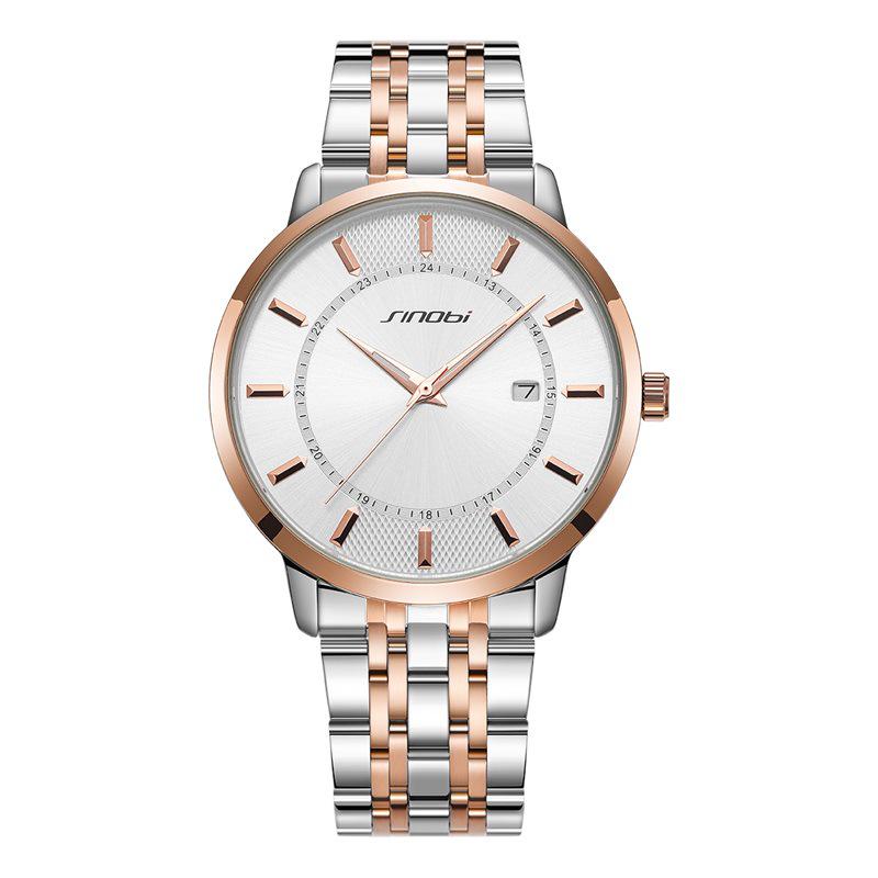 Sinobi Women s Light Luxury High-End Quartz Couple Watch 9895