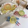 Lemon Fresh Hair Clip Female Korean Sweet Cute Fruit Bow Shark Clip Hair Accessories