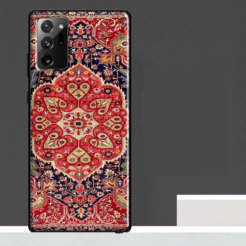 Persian Carpet Floral Pattern Case For Samsung Galaxy S25 Ultra S23 S22 S21 S24 Ultra S9 S10 S20 Plus S24 FE Phone Cover