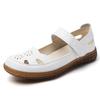 Women's Sandals Summer Mary Jane Beach Shoes White Flat Shoes Casual Soft Walking Sandals for Girl Plus Size