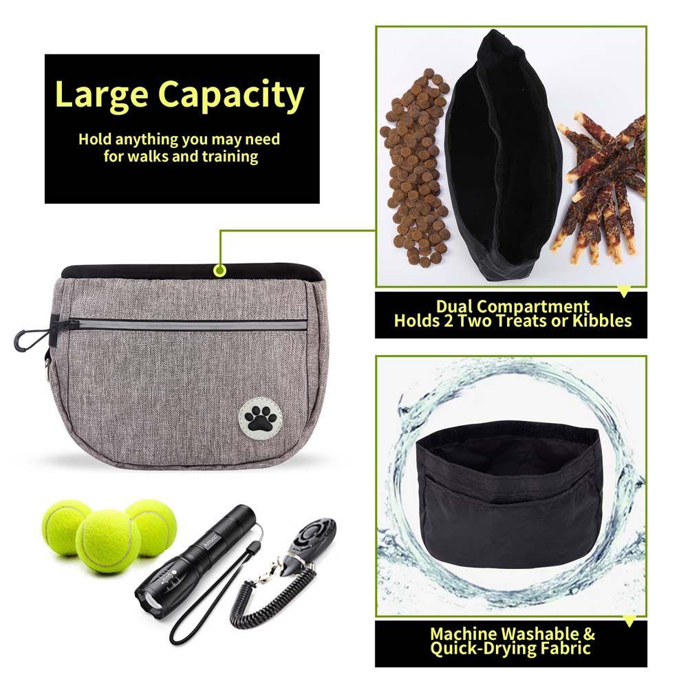 With Adjustable Waistband Feed Pocket Dog Training Bag Treat Pouch Food Waist Bag Pet Supplies