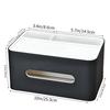 KINGFOM Tissue Box, Premium PU Leather, Desktop Storage Case, Remote Control Storage Box, Multifunctional Storage Case, Desktop Storage, Small Item St